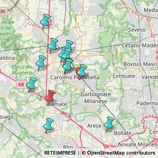 Mappa Vicolo Petrarca, 21042 Caronno Pertusella VA, Italia (3.84538)