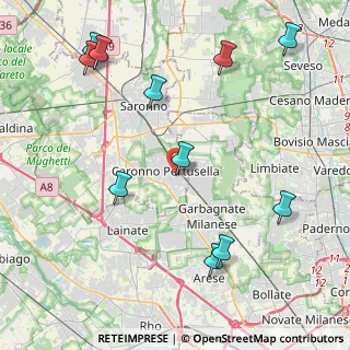 Mappa Vicolo Petrarca, 21042 Caronno Pertusella VA, Italia (5.07)