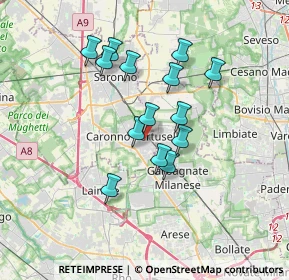 Mappa Vicolo Petrarca, 21042 Caronno Pertusella VA, Italia (2.92857)