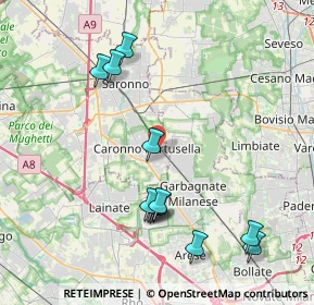 Mappa Vicolo Petrarca, 21042 Caronno Pertusella VA, Italia (4.2375)