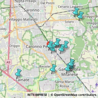 Mappa Vicolo Petrarca, 21042 Caronno Pertusella VA, Italia (1.96357)