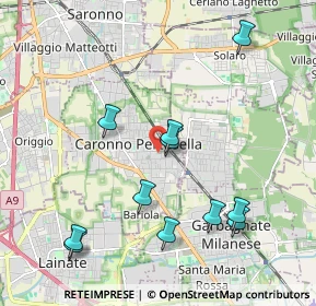 Mappa Vicolo Petrarca, 21042 Caronno Pertusella VA, Italia (2.13455)