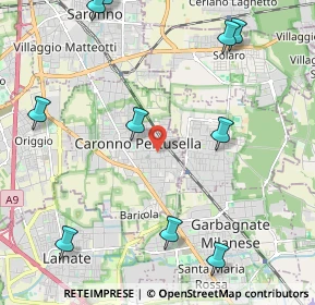 Mappa Vicolo Petrarca, 21042 Caronno Pertusella VA, Italia (2.89455)