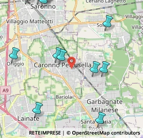 Mappa Vicolo Petrarca, 21042 Caronno Pertusella VA, Italia (2.83538)