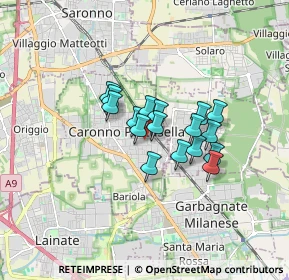 Mappa Vicolo Petrarca, 21042 Caronno Pertusella VA, Italia (1.10647)