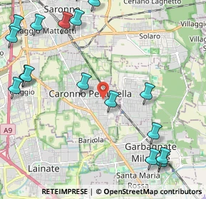 Mappa Vicolo Petrarca, 21042 Caronno Pertusella VA, Italia (3.02474)