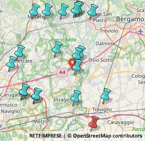 Mappa Viale Lombardia, 20056 Trezzo sull'Adda MI, Italia (9.7695)