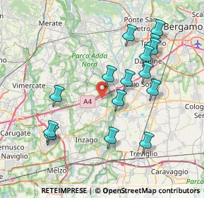 Mappa Viale Lombardia, 20056 Trezzo sull'Adda MI, Italia (7.734)