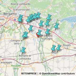 Mappa Via Appennini, 24050 Palosco BG, Italia (7.41158)