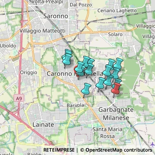 Mappa Via 4 Novembre, 21042 Caronno Pertusella VA, Italia (1.21294)
