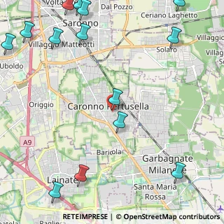 Mappa Via 4 Novembre, 21042 Caronno Pertusella VA, Italia (3.31)