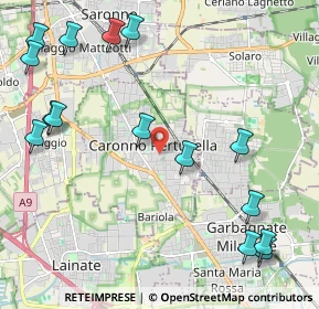 Mappa Via 4 Novembre, 21042 Caronno Pertusella VA, Italia (2.758)