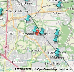 Mappa Via 4 Novembre, 21042 Caronno Pertusella VA, Italia (2.79769)