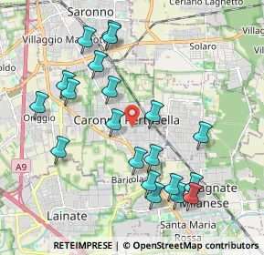 Mappa Via 4 Novembre, 21042 Caronno Pertusella VA, Italia (2.0685)