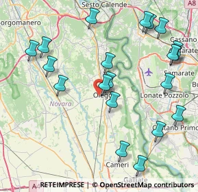 Mappa Via Valsesia, 28047 Oleggio NO, Italia (9.4605)