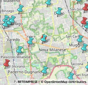 Mappa Via Adige, 20834 Nova Milanese MB, Italia (3.2975)