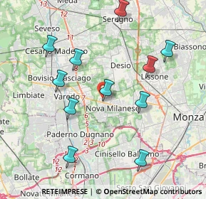 Mappa Via Adige, 20834 Nova Milanese MB, Italia (4.08273)