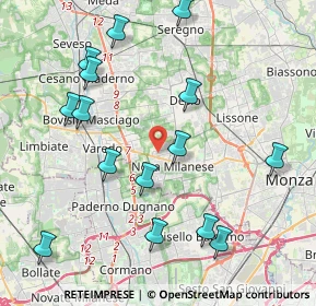 Mappa Via Adige, 20834 Nova Milanese MB, Italia (4.56467)