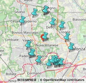 Mappa Via Adige, 20834 Nova Milanese MB, Italia (4.2425)