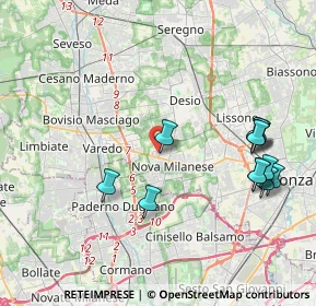 Mappa Via Adige, 20834 Nova Milanese MB, Italia (4.36333)