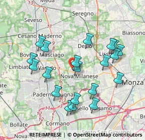 Mappa Via Adige, 20834 Nova Milanese MB, Italia (3.8045)