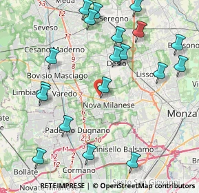 Mappa Via Adige, 20834 Nova Milanese MB, Italia (4.88)