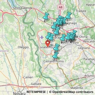 Mappa Via Santa Savina, 21015 Lonate Pozzolo VA, Italia (6.9575)