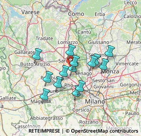Mappa 21042 Caronno Pertusella VA, Italia (10.94786)