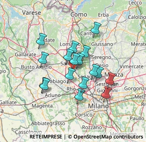 Mappa 21042 Caronno Pertusella VA, Italia (10.75176)