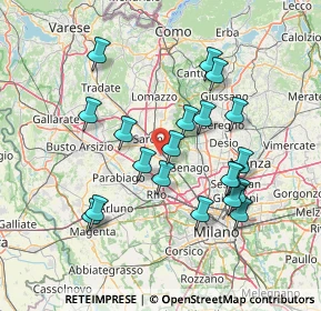 Mappa 21042 Caronno Pertusella VA, Italia (13.919)