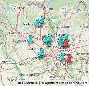 Mappa 21042 Caronno Pertusella VA, Italia (11.36067)