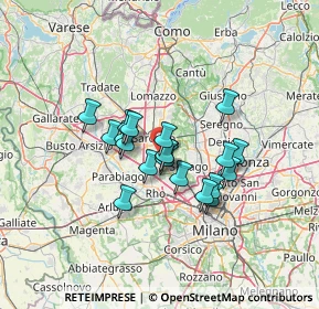 Mappa 21042 Caronno Pertusella VA, Italia (9.701)