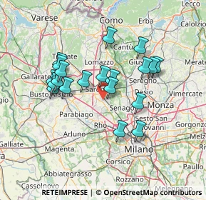 Mappa 21042 Caronno Pertusella VA, Italia (12.5255)
