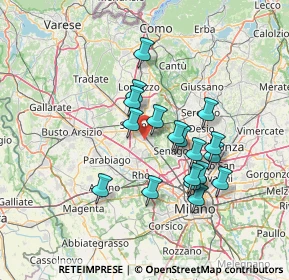 Mappa 21042 Caronno Pertusella VA, Italia (12.13889)