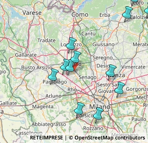 Mappa 21042 Caronno Pertusella VA, Italia (17.62667)