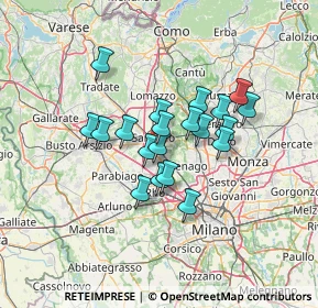 Mappa 21042 Caronno Pertusella VA, Italia (9.9845)