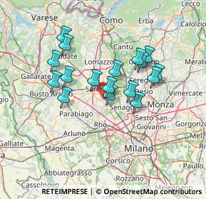 Mappa 21042 Caronno Pertusella VA, Italia (11.67294)
