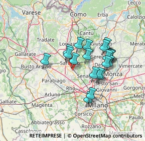 Mappa 21042 Caronno Pertusella VA, Italia (11.37)