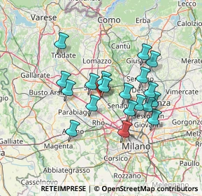 Mappa 21042 Caronno Pertusella VA, Italia (11.77158)