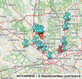 Mappa 21042 Caronno Pertusella VA, Italia (6.22944)