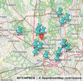 Mappa 21042 Caronno Pertusella VA, Italia (7.13625)