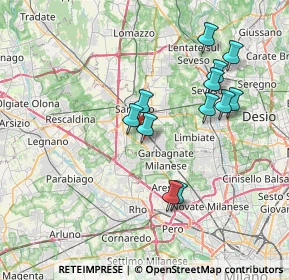 Mappa 21042 Caronno Pertusella VA, Italia (7.02417)