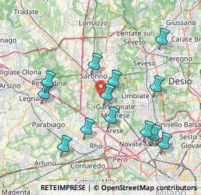 Mappa 21042 Caronno Pertusella VA, Italia (7.73385)