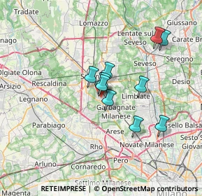 Mappa 21042 Caronno Pertusella VA, Italia (4.98364)