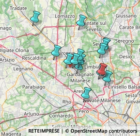 Mappa 21042 Caronno Pertusella VA, Italia (5.66733)