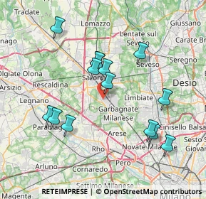 Mappa 21042 Caronno Pertusella VA, Italia (7.23929)