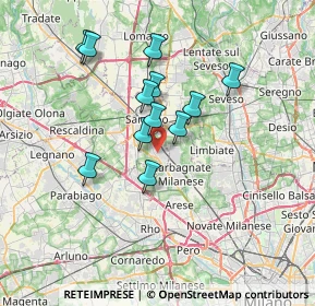 Mappa 21042 Caronno Pertusella VA, Italia (5.835)