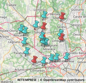 Mappa 21042 Caronno Pertusella VA, Italia (6.70778)