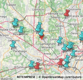 Mappa 21042 Caronno Pertusella VA, Italia (10.2755)