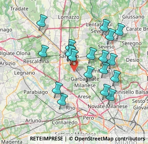 Mappa 21042 Caronno Pertusella VA, Italia (6.66211)